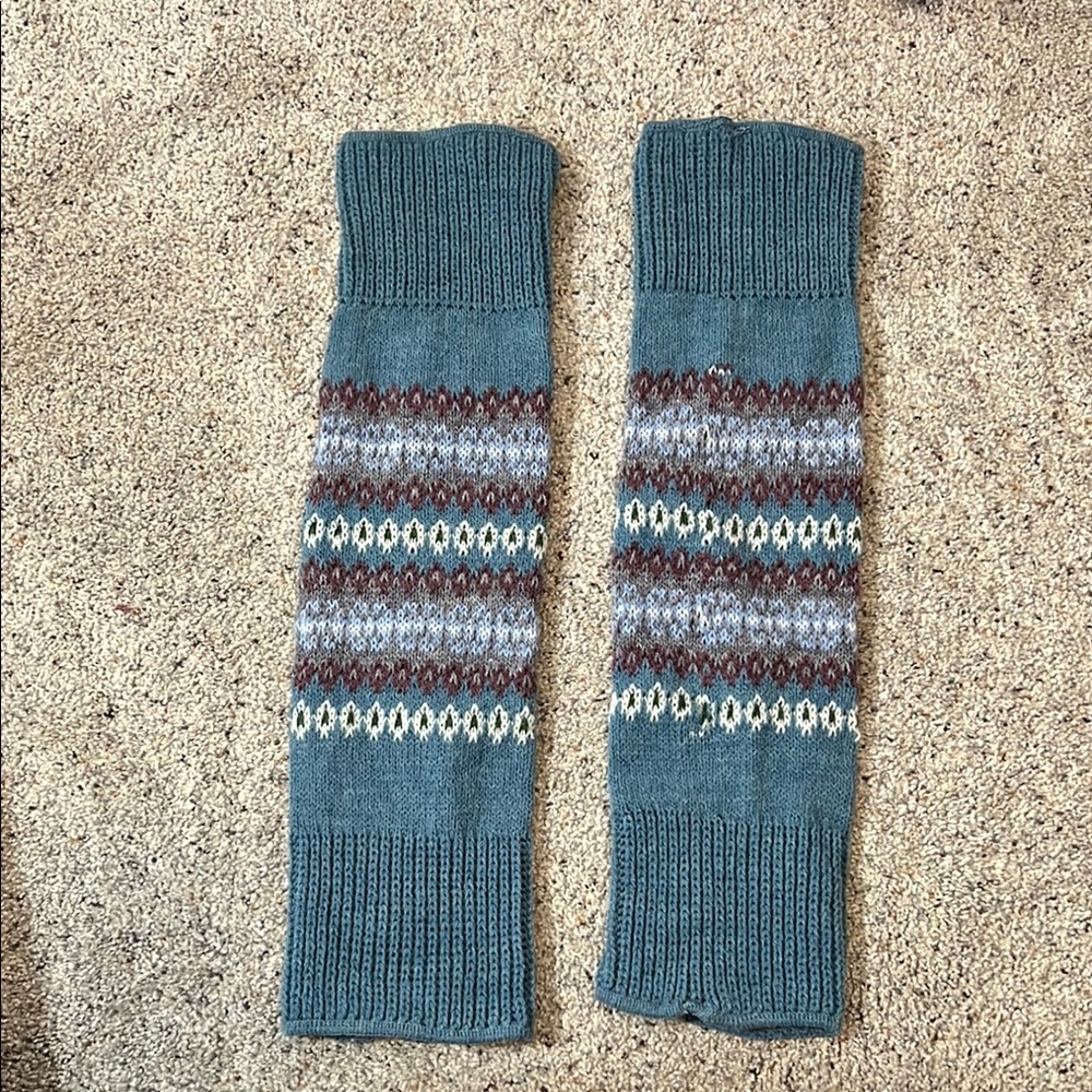 Lost Horizons 100% Wool Knitted Leg Warmers